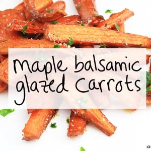 maple balsamic glazed carrots | https://sipbitego.com/maple-balsamic-glazed-carrots | #carrots #recipe