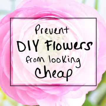 Learn how to prevent a simple floral arrangement from looking cheap in this tutorial for a floral arrangement with pink peonies on a mirror centerpiece. From outdoor garden weddings to rustic barn receptions, these floral garden wedding ideas will help make your DIY floral arrangement look expensive and professional. Make your own flower arrangement for your wedding day. Find more at sipbitego.com