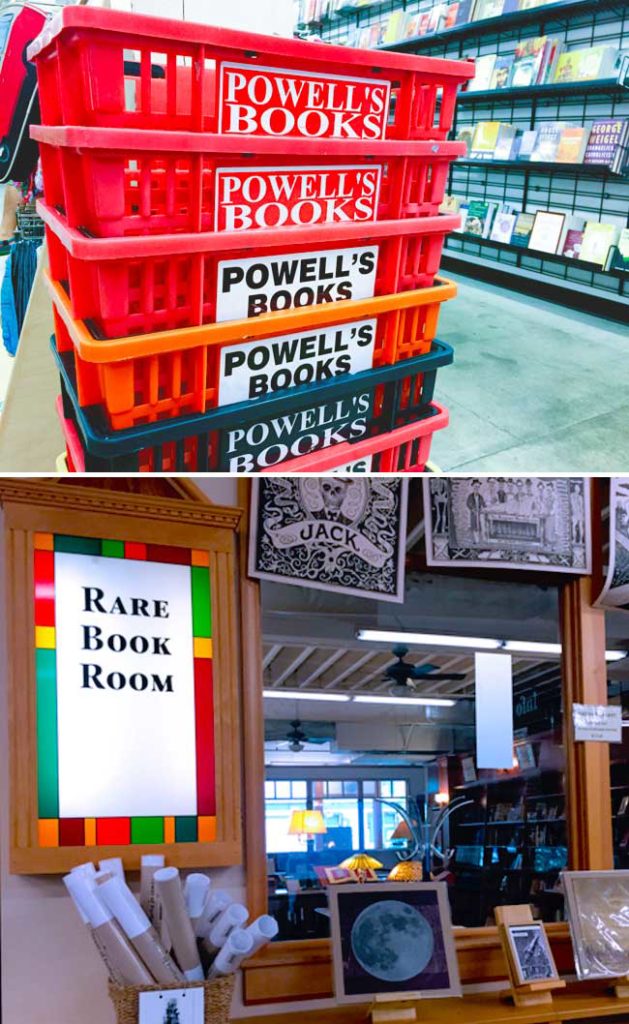Rare books room at Powell's Books in Portland