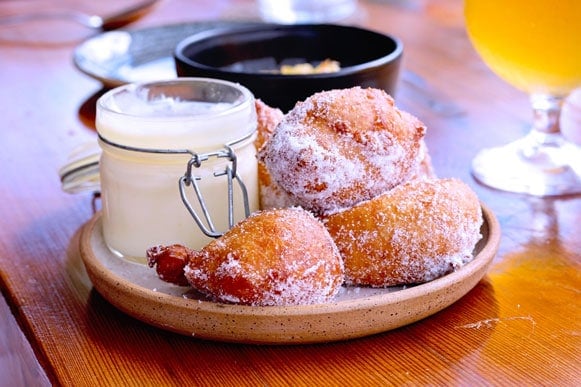 Mill House Restaurant Menu malasadas with citrus dipping sauce