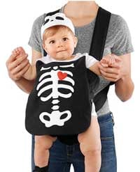 mom and baby skeleton halloween costume