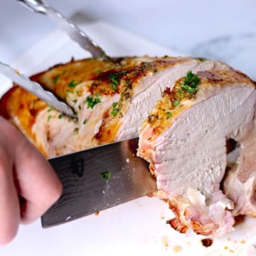 sous vide turkey breast with gravy at the perfect time and temp