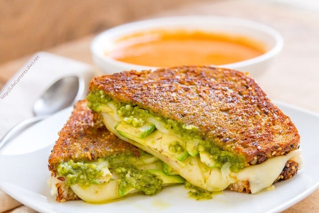 Pesto Grilled Cheese ideas by Life Currents Blog