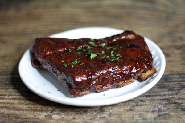 Fall off the Bone Sous Vide Beef Spare with BBQ Sauce - Sip Bite Go