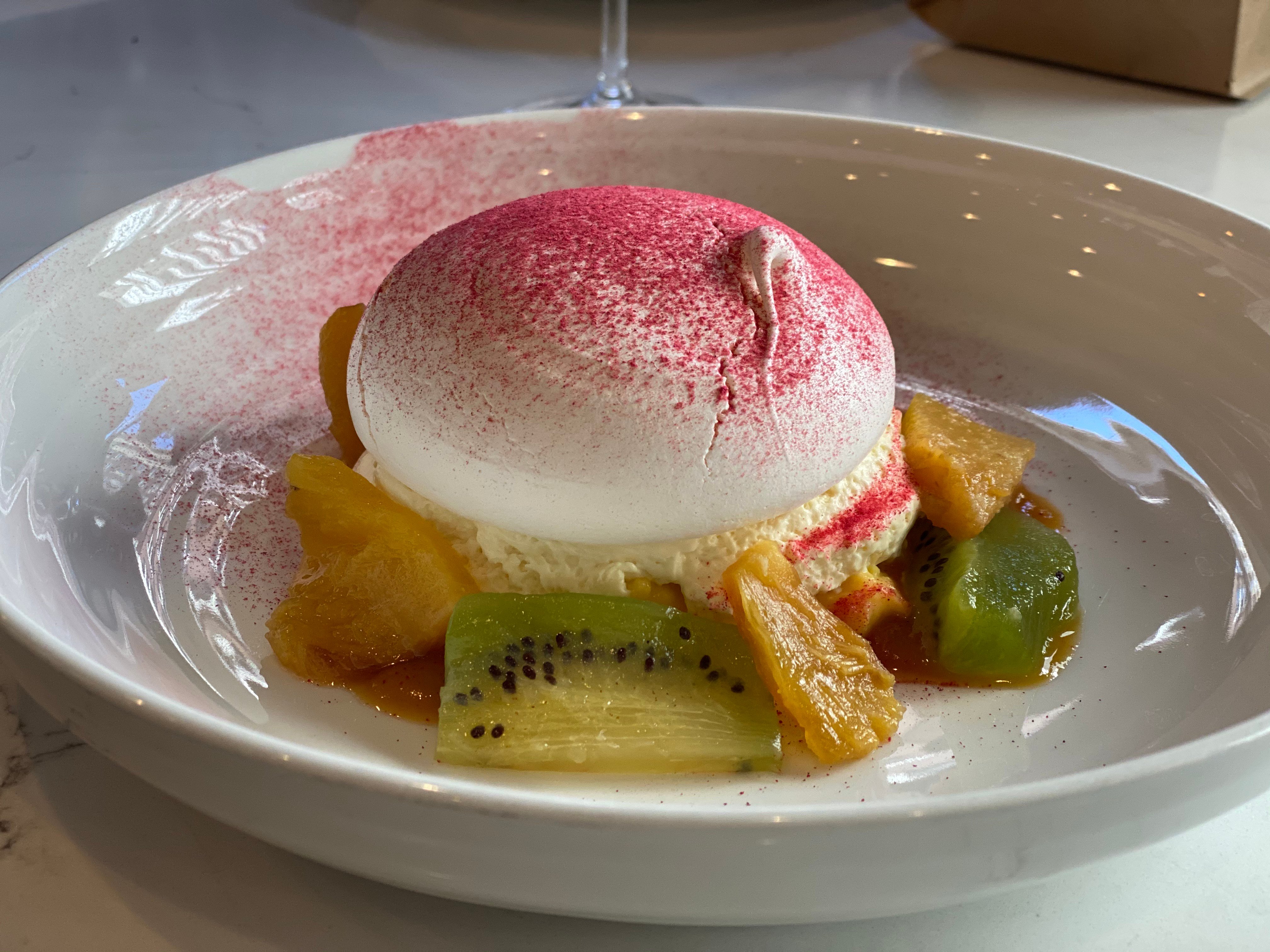 Pastry Chef Alisha Ivey made this Pavlova at il Solito in PDX