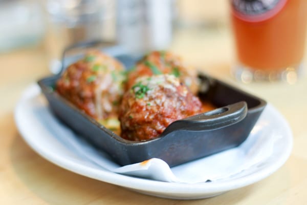 grassa pdx lunch menu meatballs with beer