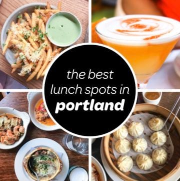 the best lunch restaurants in portland featuring menu items from canard, mother's bistro, thai kitchen and soup dumplings at duck house