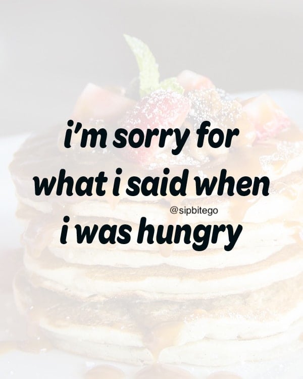 funny quote about being hungry