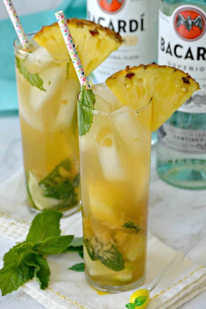 Easy tropical cocktail Fresh Pineapple Mojito