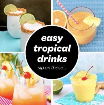 easy tropical drinks recipes for summer and luau parties
