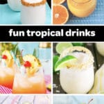 easy tropical drinks pin