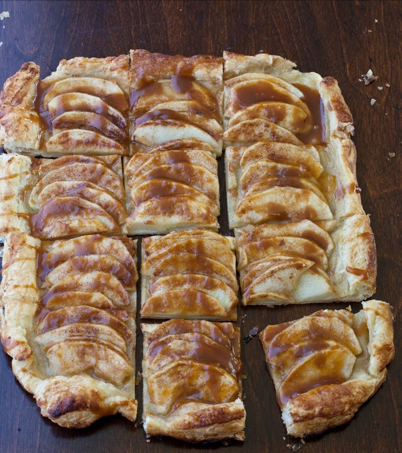 Caramel apple puff pastry recipe idea