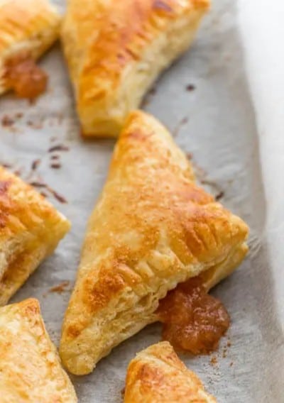 puff pastry recipe idea with apples for a party