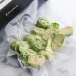 vacuum sealing sous vide Brussels sprouts