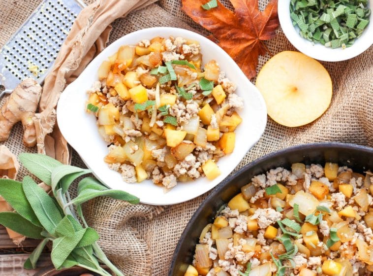 apple hash with turkey