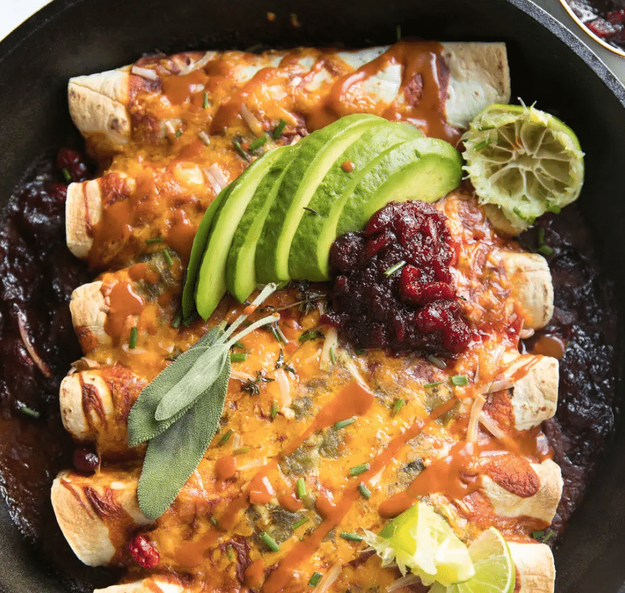 Leftover Turkey Enchiladas