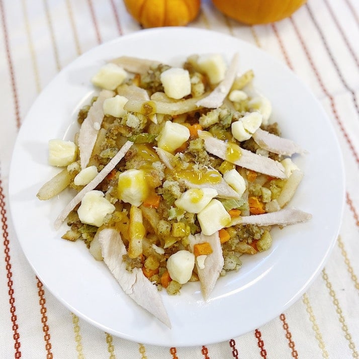 Thanksgiving poutine recipe with leftover turkey