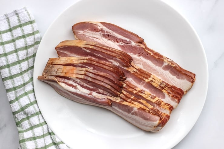 ingredients for sous vide bacon recipe