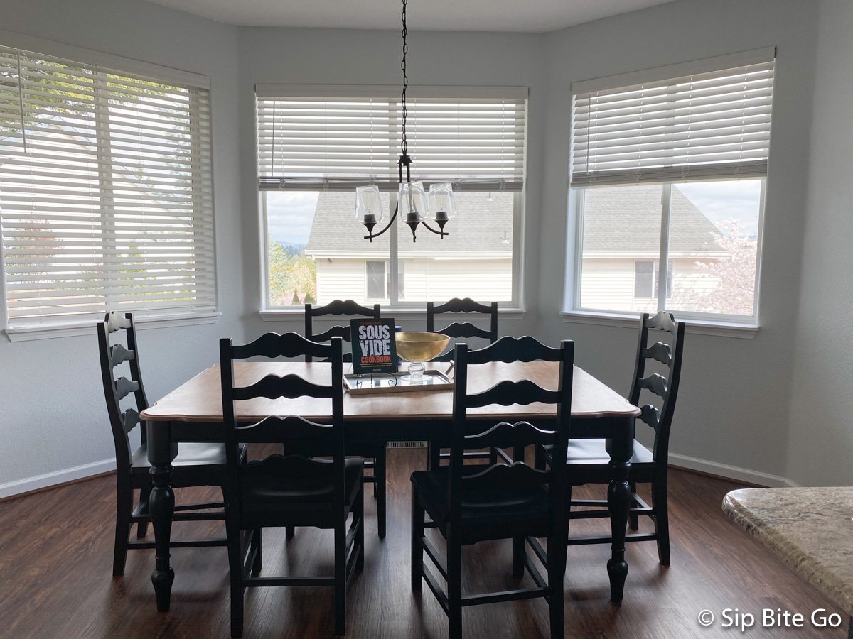 Before and After: New Bay Window with Built-In Blinds