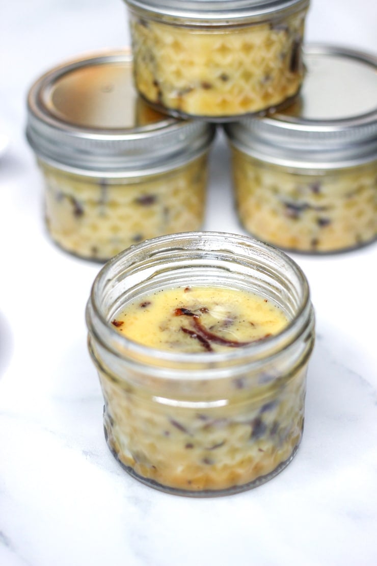 egg bites sous vide cooked in mason jars 