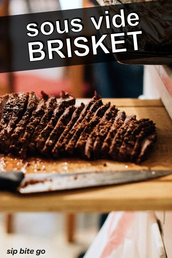 sous vide brisket recipe pinterest pin