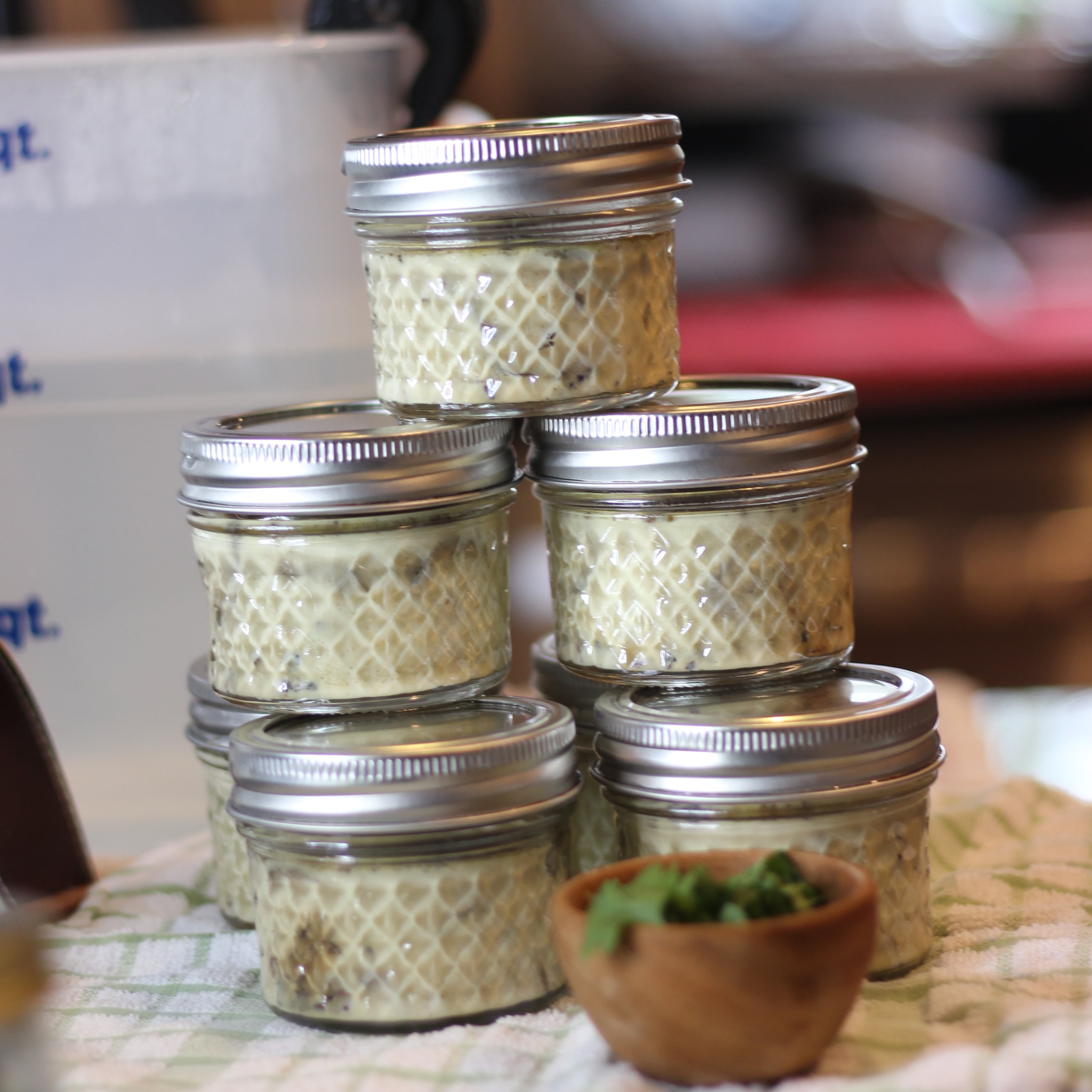 mason jar and container tools to make starbucks egg bites with a sous vide