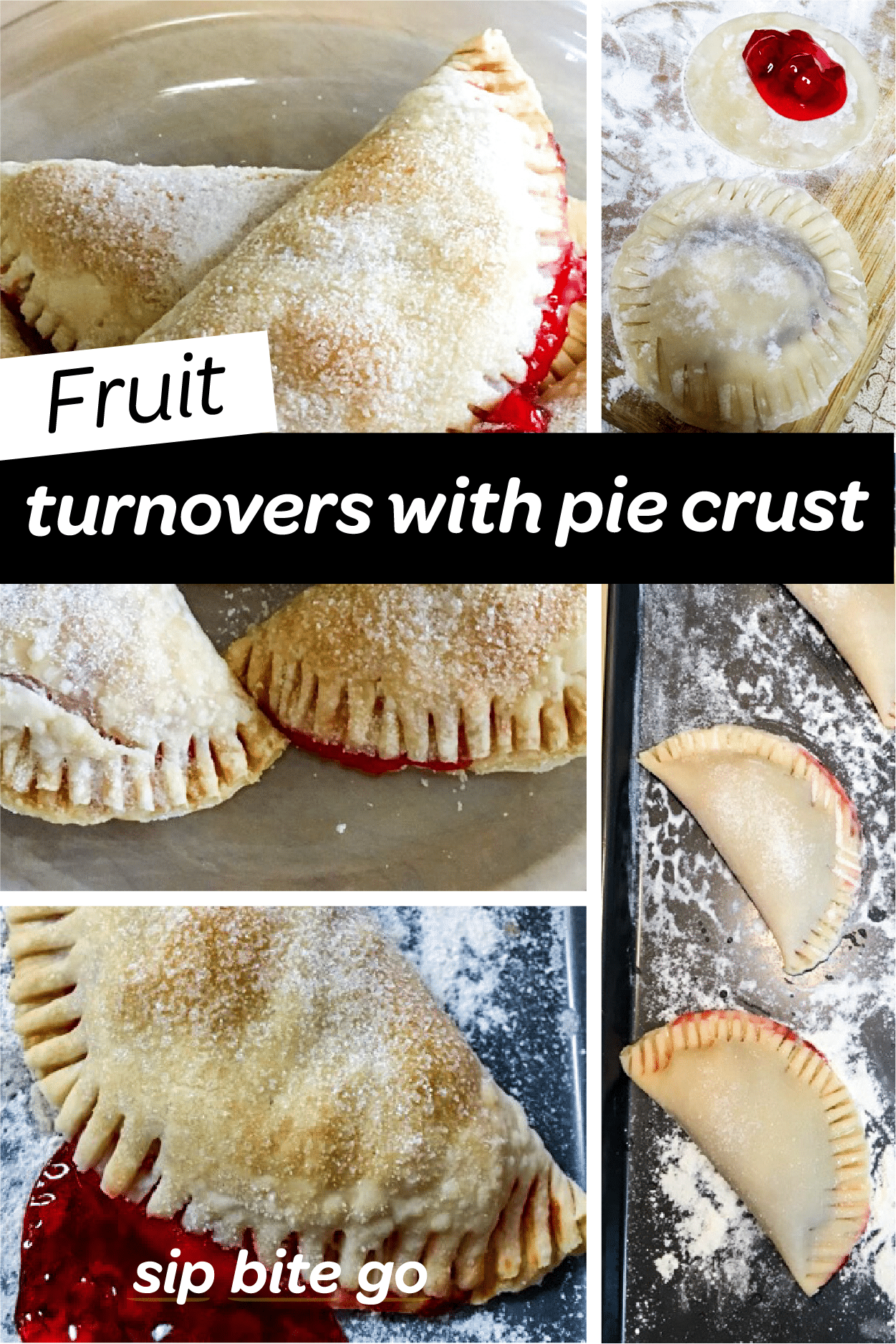 Cherry Pie Turnovers With Pie Crust Easy Dessert Recipe Sip Bite Go