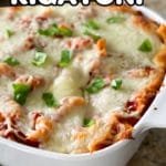 Cheesy Baked Rigatoni With Ground Beef Pin