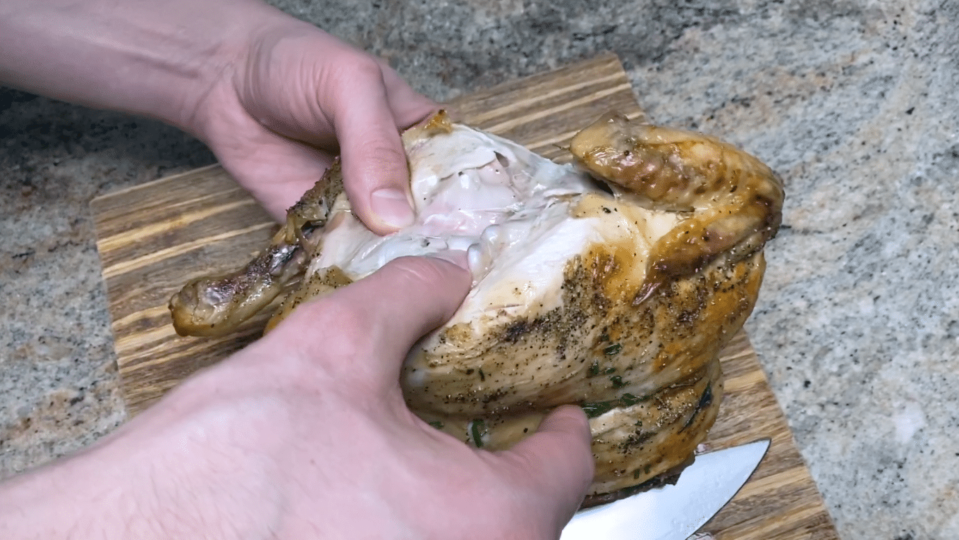 fully cooked sous vide whole chicken