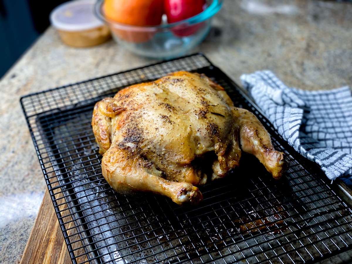 roasted sous vide whole chicken