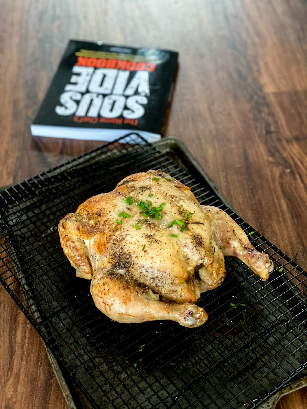sous vide whole chicken with the home chef's sous vide cookbook