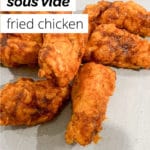spicy nashville style sous vide chicken with text