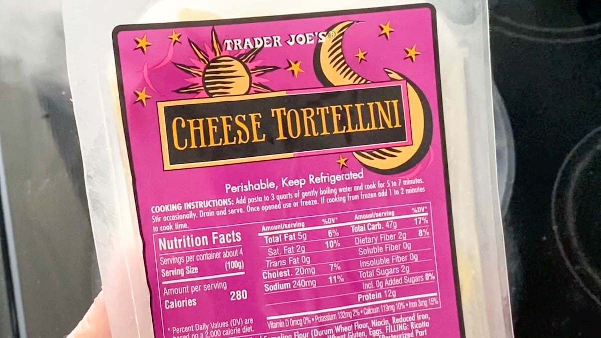 cheese tortellini from trader joe's