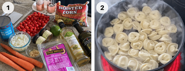 Mexican pasta salad step by step