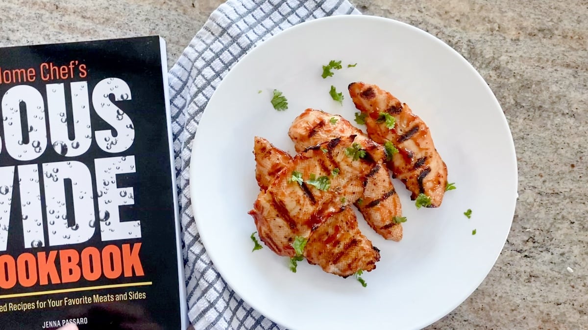 entertaining recipe for sous vide bbq chicken from sous vide cookbook