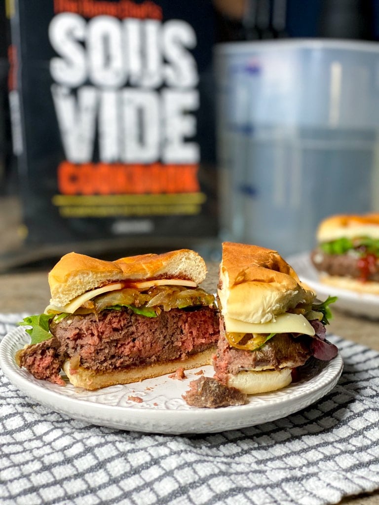 Sous vide burgers and the home chef's sous vide cookbook