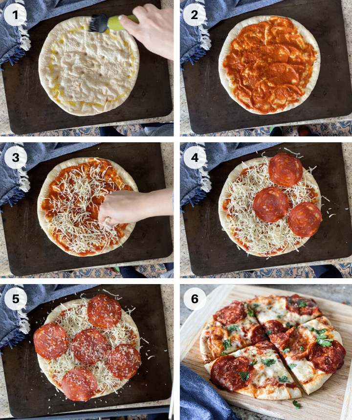 step by step how to make pizza with frozen crust