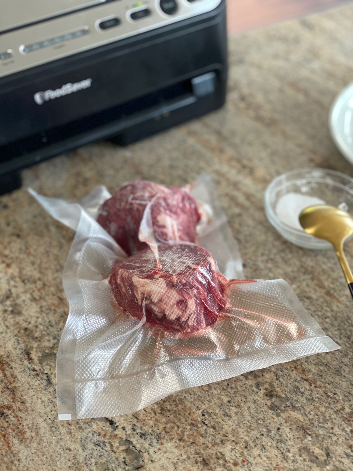 vacuum sealed filet mignon steaks