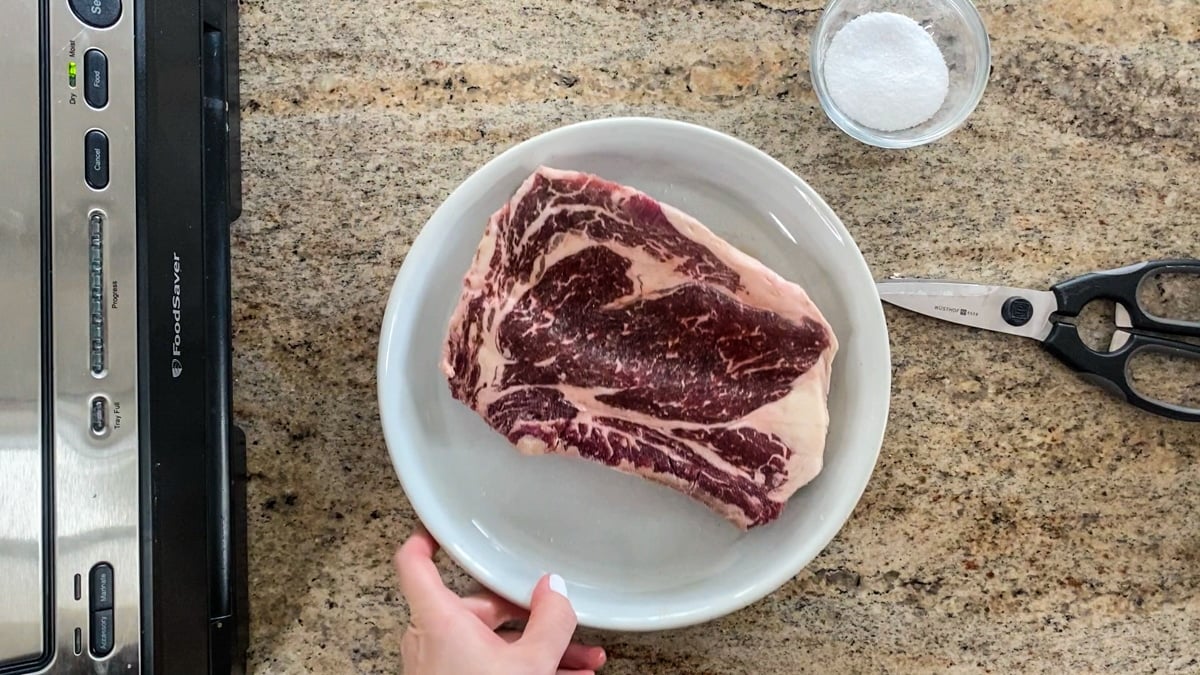 How To Vacuum Seal Ribeye For Sous Vide Cooking - Sip Bite Go