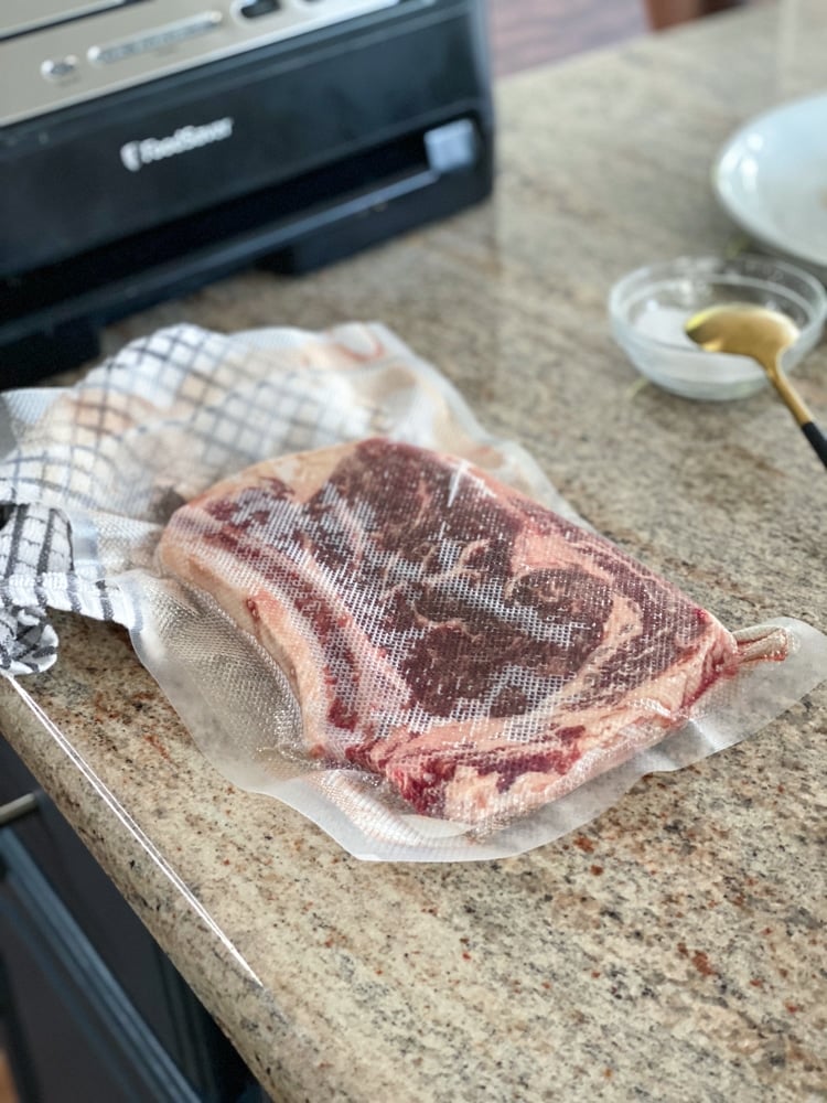 How To Vacuum Seal Ribeye For Sous Vide Cooking - Sip Bite Go