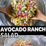 avocado ranch salad recipe pinterest pin