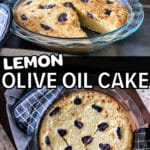 lemon olive oil cake pinterest pin