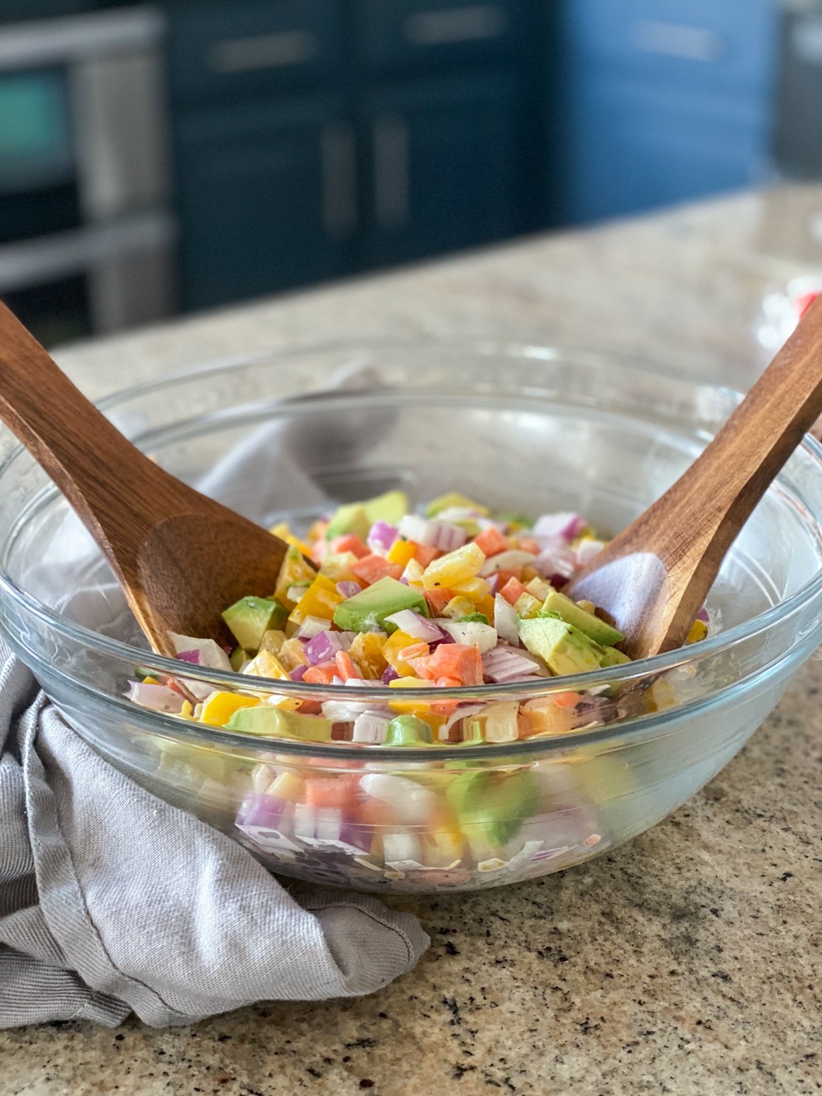 family style side salad for dinner