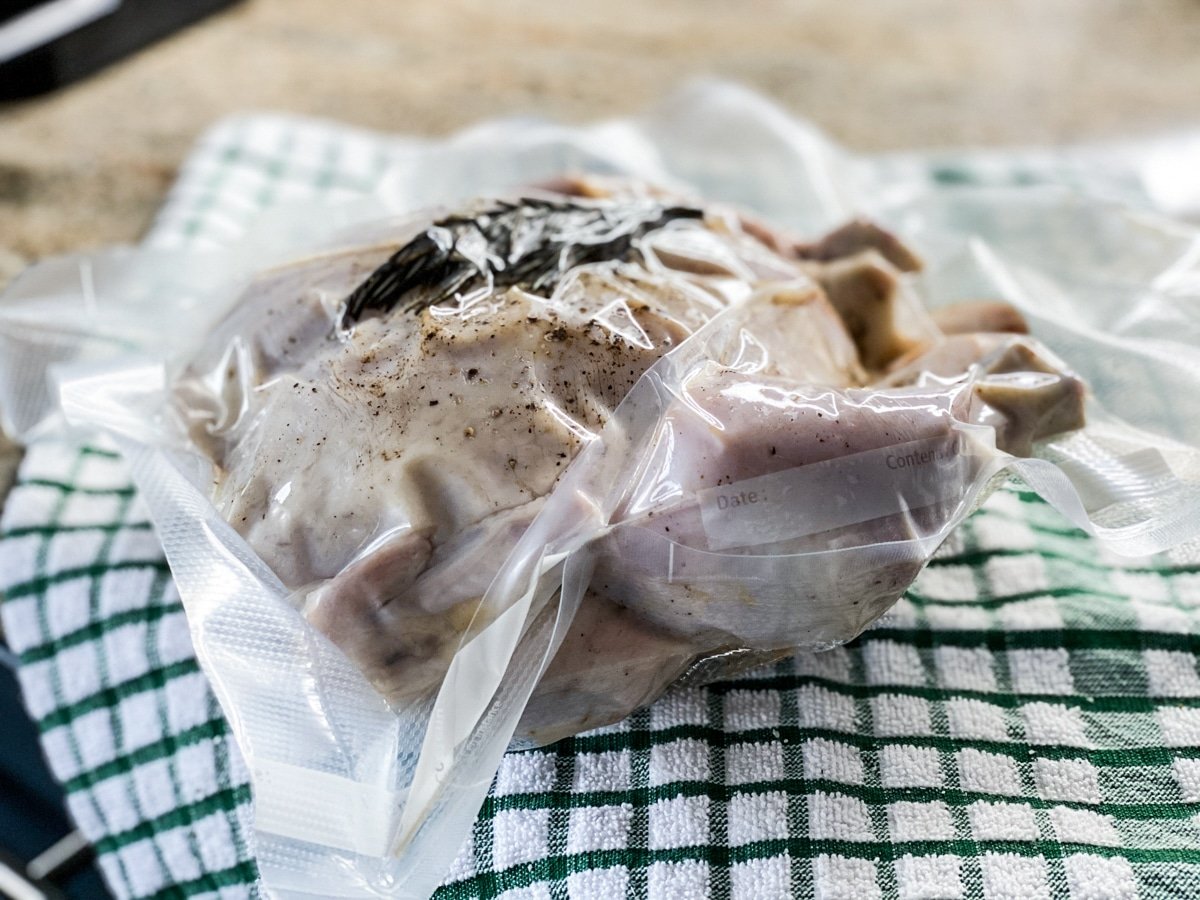 vacuum sealed whole chicken