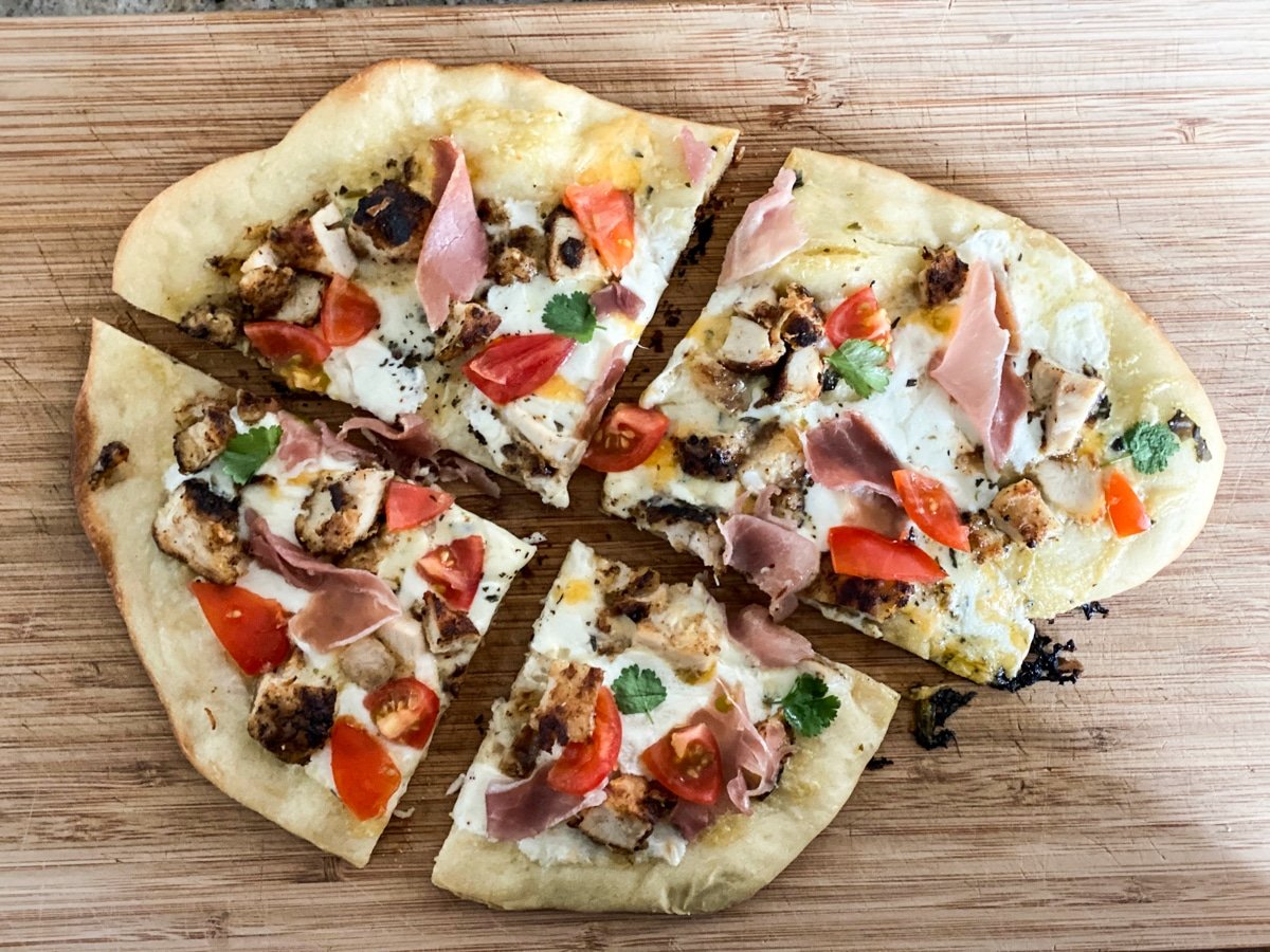 mini pizza using grocery store crust