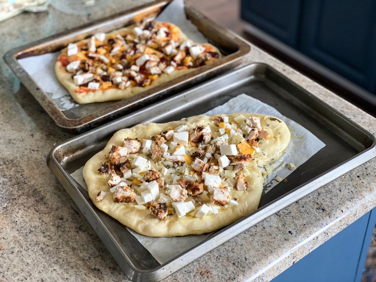 Making Pizza At Home with Store Bought Dough - Sip Bite Go