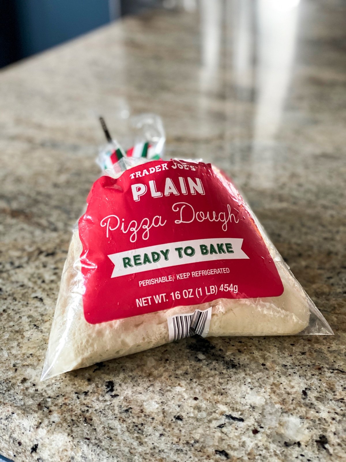 bag of trader joe's plain pizza dough