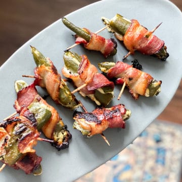 Bacon Wrapped Jalapeño Poppers With Goat Cheese