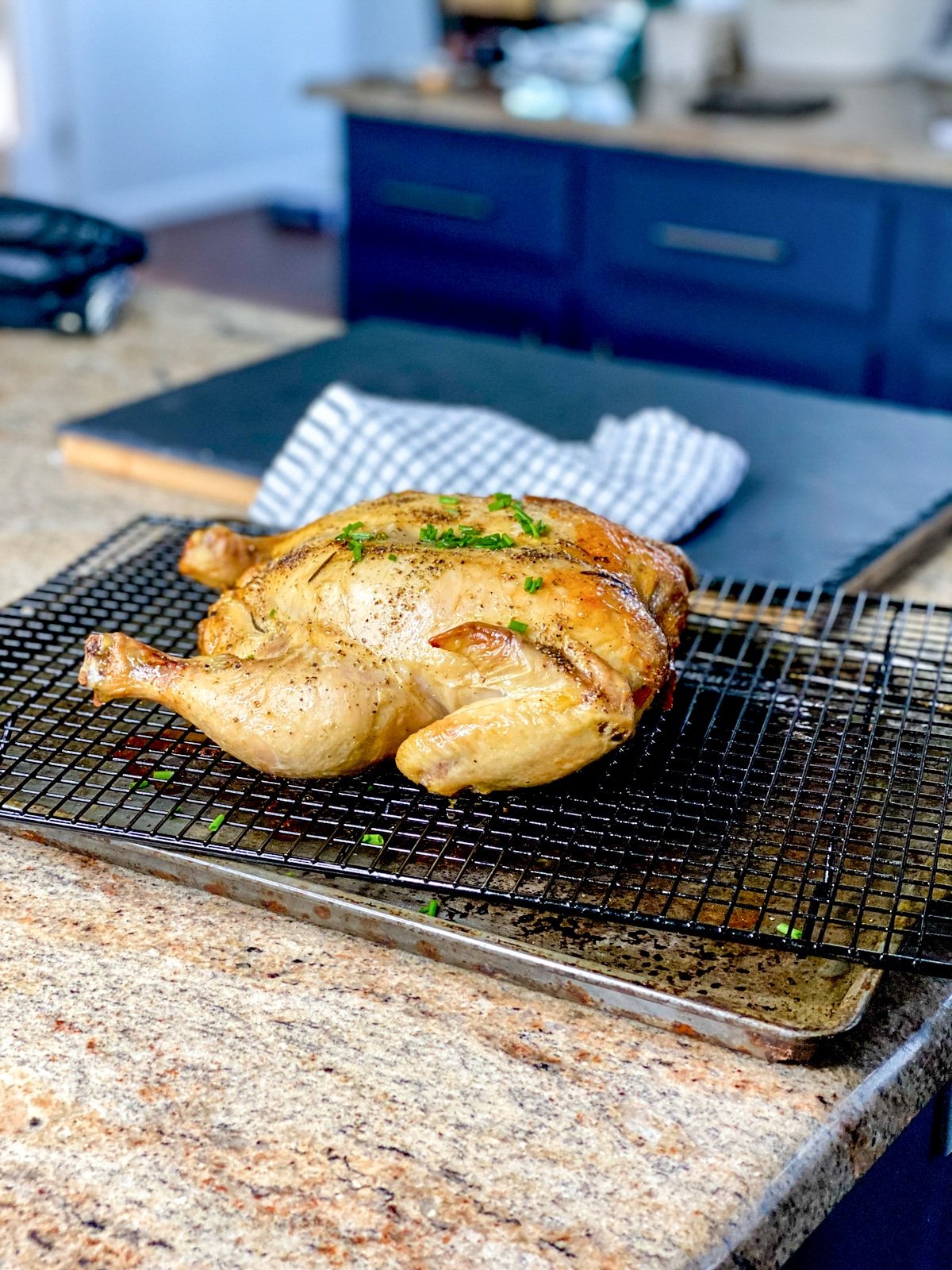oven roasted sous vide whole chicken