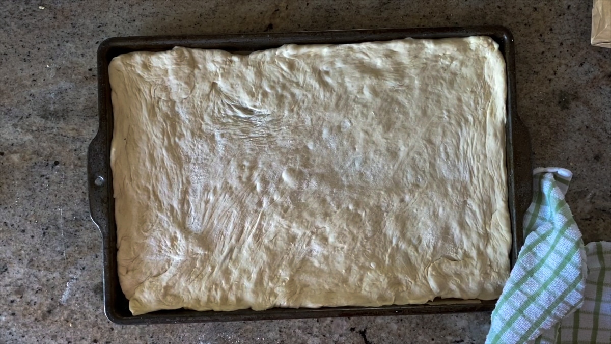 whole foods dough on a baking sheet